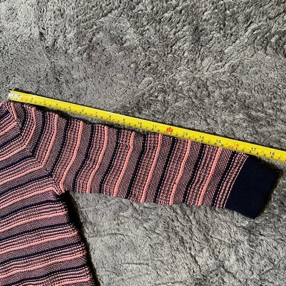 J Crew Navy Blue & Beige Striped Knit Womens Classy Sweater New - Picture 7 of 7